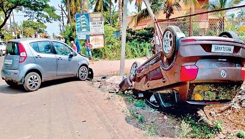 सांगलीत दोन मोटारींची धडक; एकजण जखमी
