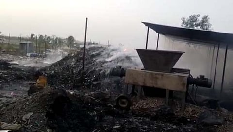 सातारा : लोणंद नगरपंचायतीच्या कचरा डेपोस आग; लाखोंचे नुकसान