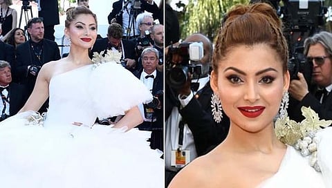 Cannes 2022 : रेड कार्पेटवर उर्वशी रफल गाऊनमध्ये बनली ‘परियों की शहजादी’ (video)