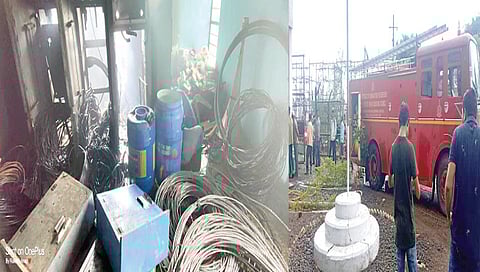 नाशिक : महावितरण कंपनीचे वावी कार्यालय जळून खाक, लाखो रुपयांचे नुकसान