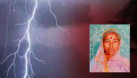 जळगाव : कोदा शिवारात वीज पडून महिला ठार; मुलगा, सुन जखमी