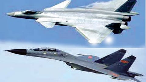 लडाख पूर्व सीमेवर चीनची लढाऊ विमाने