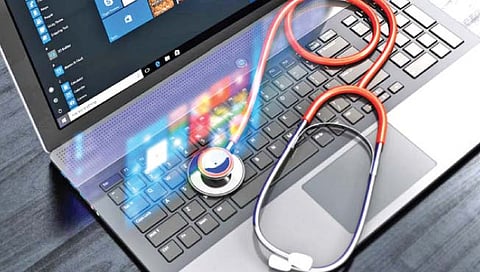 लॅपटॉप आणि आरोग्य डे