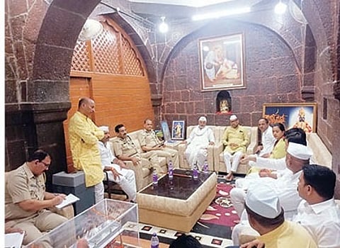 पंतप्रधानांच्या दौऱ्याच्या पार्श्वभूमीवर पोलिस आयुक्तांनी केली देहूतील मंदिर परिसराची पाहणी