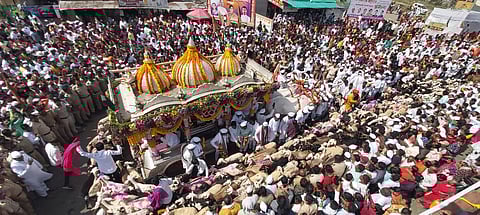 संत तुकाराम महाराज पालखी सोहळ्याचा इंदापूर तालुक्यात प्रवेश