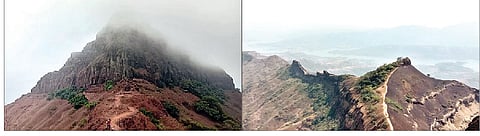 राजगडचा बालेकिल्ला / चिलखती बुरुंज व सुवेळा माची