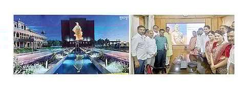 छत्रपती संभाजी महाराज यांच्या स्मारकाचा अंतिम आराखडा सादर