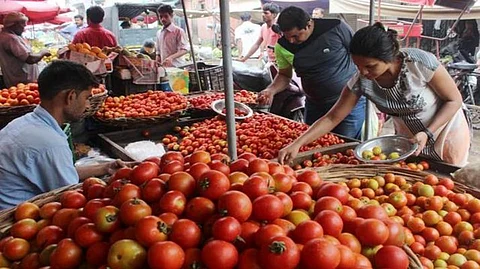 टोमॅटो खात आहेत भाव ! श्रीरामपूर बाजार समितीत 55 रुपये किलो