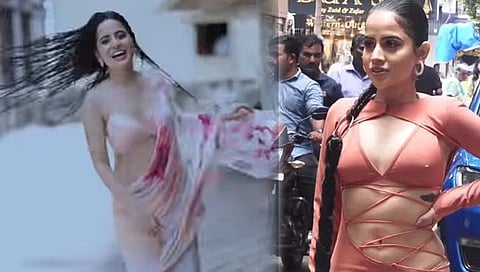 Urfi Javed rain dance