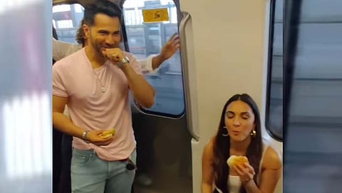 Kiara Advani : मेट्रोमध्ये चाखली वडापावची चव, कियारा-वरुण धवन झाले ट्रोल