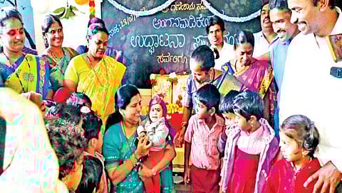 बेळगाव : ग्रामीण भागातील अंगणवाड्याही स्मार्ट