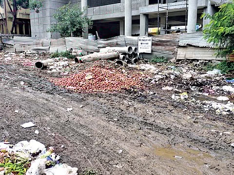 पिंपरी : रस्त्याच्याकडेला कचरा टाकल्याने दुर्गंधीचा त्रास