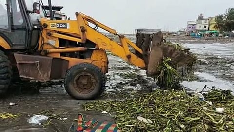 ठाणे : समुद्रातील भरतीमुळे किनाऱ्यावर कचरा; स्वच्छतेसाठी मच्छीमारांसह पालिका सरसावली