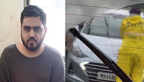 नवी मुंबई : वाहतूक पोलिसाला कार चालकाने २ किमीपर्यंत नेले फरफटत