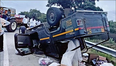 दिंडीत टेम्पो शिरला; शाहूवाडीचे 17 वारकरी जखमी