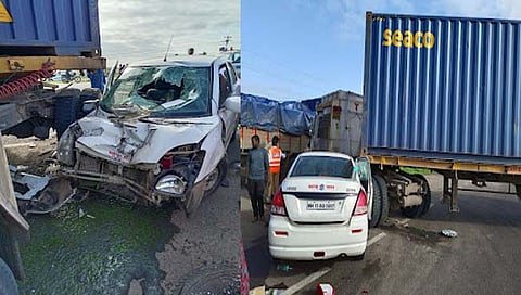 सोलापूर : उपजिल्हाधिकारी सुमित शिंदे यांच्या गाडीला अपघात