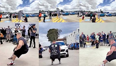 दाताने खेचल्या पाच गाड्या!