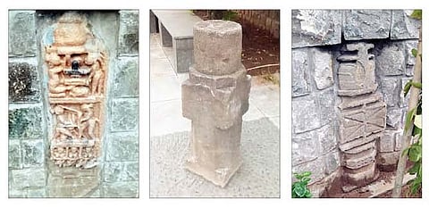 ओतूर (ता. जुन्नर) येथे आढळलेले वीरगळ शिल्प.