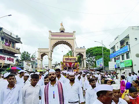 देहूरोड : तुकोबाचा पालखी सोहळा देहूत विसावला