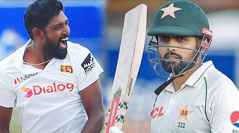 SLvsPAK Test : श्रीलंकेने पाकला चिरडले, बाबर आझमही रोखू शकला नाही लाजिरवाणा पराभव