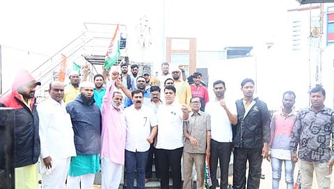 हिंगोलीत ईडीच्या विरोधात काँग्रेसची निदर्शने; जोरदार घोषणाबाजी