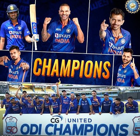 ODI World Record : भारताने मोडला पाकचा विश्वविक्रम! विंडीजविरुद्ध सलग 12वी मालिका जिंकून रचला इतिहास