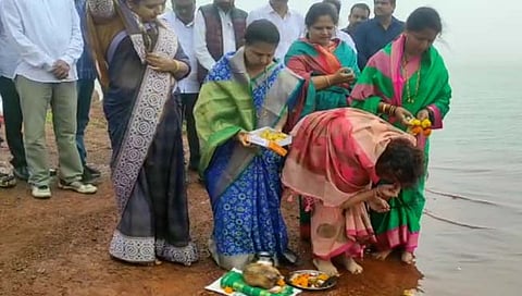 साताऱ्यातील कास धरणाचं झालं ओटी भरणं