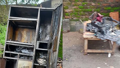 कोल्हापूर : पन्हाळा येथे घराला आग; प्रापंचिक साहित्य जळून खाक