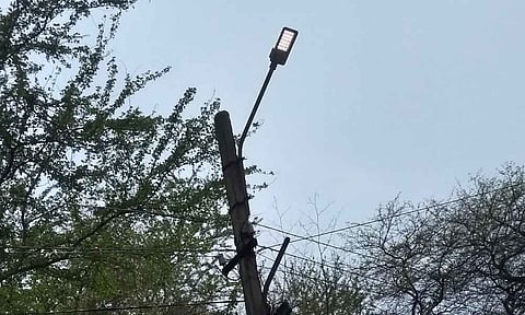 सिंहगड रोड भागातील पथदिवे बंद