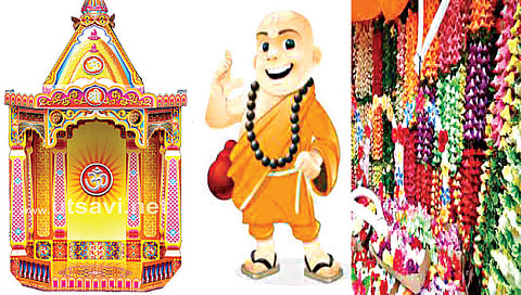 नाशिक : गणरायाच्या सजावट साहित्याची ऑनलाइन विक्री, पूजेसाठी गुरुजीही ऑनलाइन होणार उपलब्ध