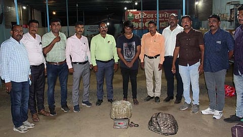 ट्रॅव्हल्स मधून गांजाची तस्करी करणाऱ्या युवकाला बेड्या