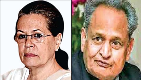 गेहलोतांना काँग्रेस अध्यक्षपद मिळण्याचे संकेत