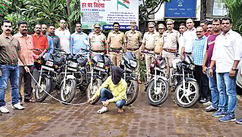 नाशिक : दुचाकी चोराला ठोकल्या बेड्या ; सहा दुचाकींसह दोन लाखांचा मुद्देमाल हस्तगत