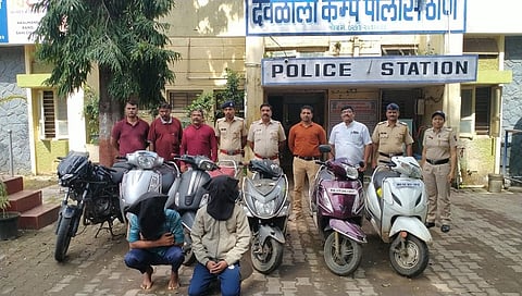 नाशिक : दोघा दुचाकी चोरांच्या आवळल्या मुसक्या ; ६ दुचाकी जप्त