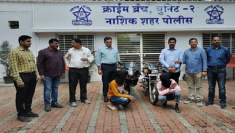 नाशिक : दोघे चोरटे जेरबंद; दोन दुचाकी हस्तगत