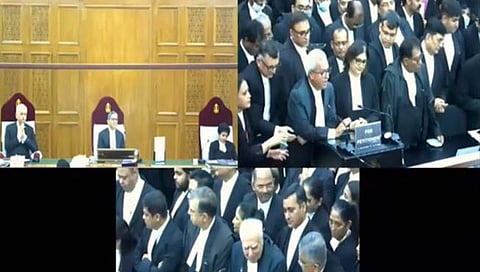 CJI N. V. Ramana : सरन्यायाधीश एन. व्ही. रमणा यांच्या निरोपावेळचा भावूक क्षण; सुप्रीम कोर्ट कामकाजाचे पहिल्यांदाच लाईव्ह स्ट्रिमिंग