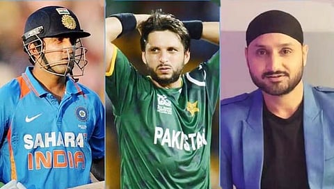 शाहिद आफ्रिदी पुन्हा बरळला, हरभजन समोरच गौतम गंभीरच्या चारित्र्यावर उपस्थित केले प्रश्नचिन्ह