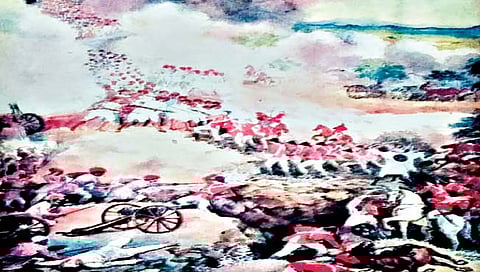 गडकर्यांच्या बंडाचे दुर्मीळ छायाचित्र.