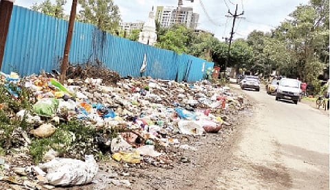 कचर्याच्या दुर्गंधीने नागरिक त्रस्त; धायरी-सिंहगड रस्ता परिसरातील चित्र