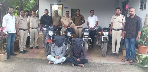 खेड: मोटारसायकल चोरी करणारे दोन चोर गुन्हे शोध पथकाने केले गजाआड
