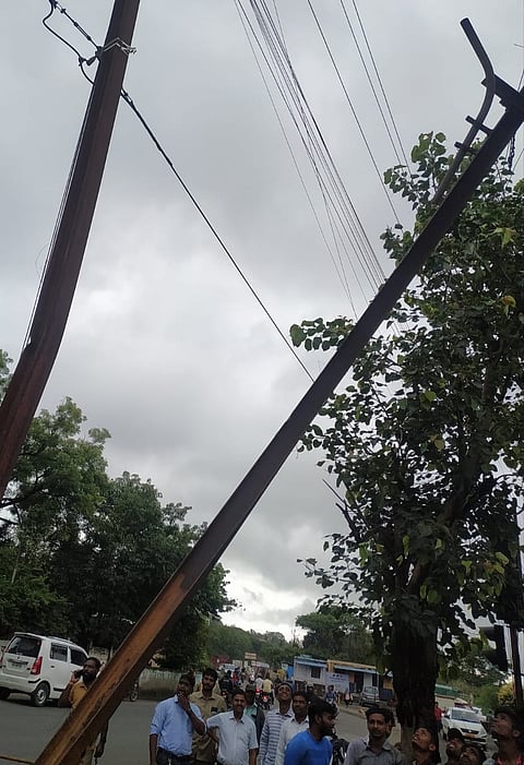 तळेगाव स्टेशन परिसरात विद्युत पुरवठा खंडीत