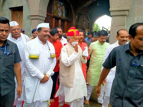 राज्यपाल भगतसिंग कोश्यारींनी घेतले तुकोबारायांचे दर्शन