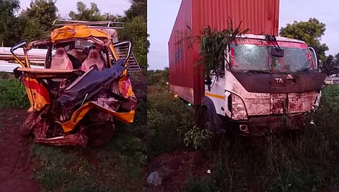 #Pune Ahmednagar Highway : कंटेनरची कारला जोरदार धडक, भीषण अपघातात एकाच कुटुंबातील 5 जणांचा जागीच मृ्त्यू