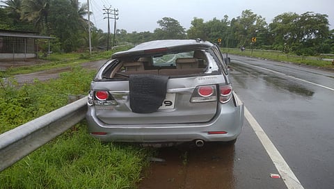 Accident : मुंबई-गोवा महामार्गावर भीषण अपघात; एक ठार तर सात जखमी