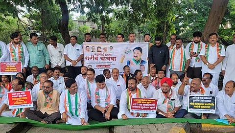 औरंगाबाद : केंद्र सरकारविरोधात काँग्रेसची निदर्शने