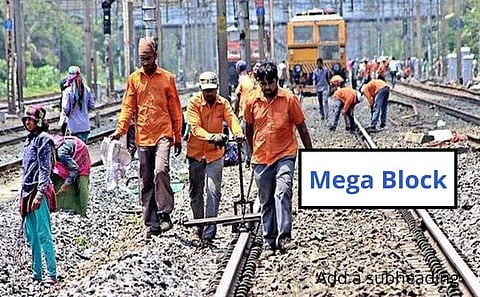 Mumbai railway mega block