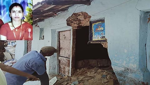 चंद्रपूर : घराची भिंत कोसळून महिलेचा मृत्यू; पती, मुलगी गंभीर जखमी