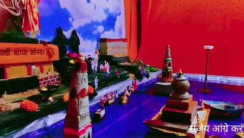 कोल्हापूर : करंजिवणेत देखाव्यातून अवतरली पंढरी..!