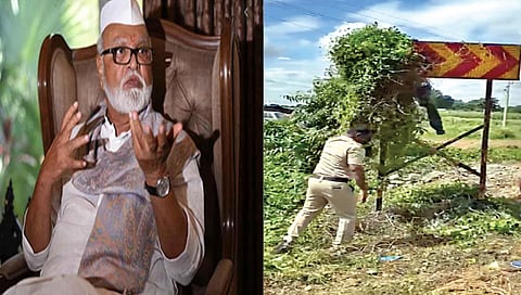 नाशिक : भुजबळ यांच्या आदेशाला वाटाण्याच्या अक्षता; लासलगाव ते विंचूर रस्ता दुरुस्तीचा केवळ देखावा!