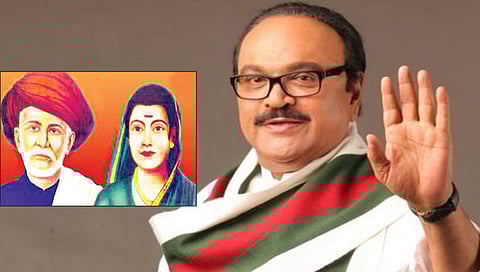 Chhagan Bhujbal : फुले दाम्पत्याचे तैलचित्र मंत्रालयात; निर्णयाबद्दल भुजबळांकडून आभार